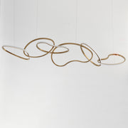 Unity 69" LED Linear Pendant in Brushed Champagne