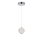 Rhythm 1-Light LED Pendant in Polished Chrome