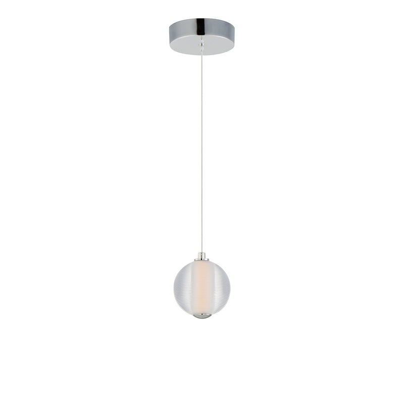 Rhythm 1-Light LED Pendant in Polished Chrome