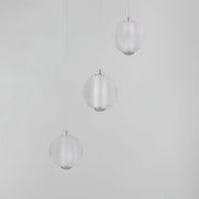 Rhythm 3-Light LED Pendant in Polished Chrome
