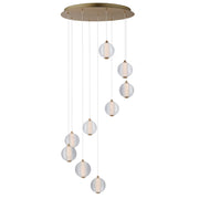 Rhythm 9-Light LED Pendant in Gold