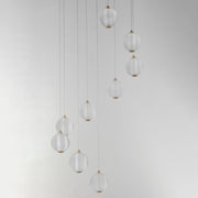 Rhythm 9-Light LED Pendant in Gold