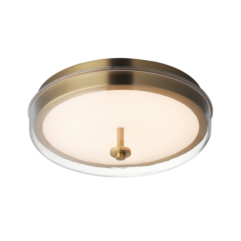 Voto LED Flush Mount in Natural Aged Brass