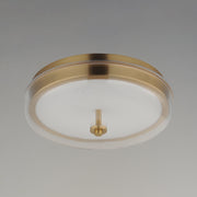 Voto LED Flush Mount in Natural Aged Brass