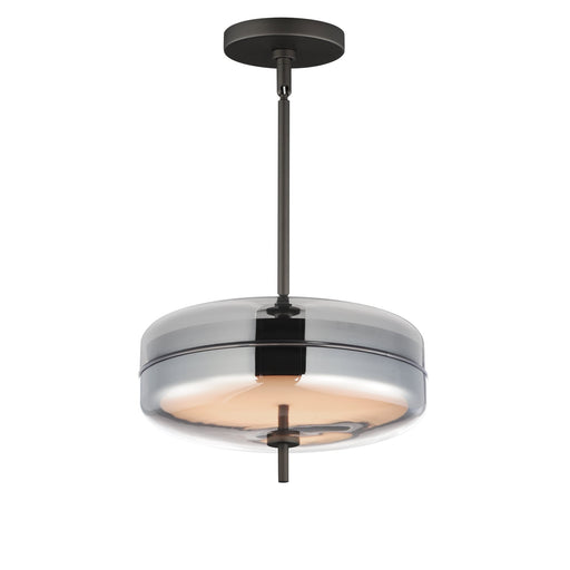 Voto 2-Light LED Pendant in Gunmetal