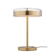 Voto LED Table Lamp in Natural Aged Brass