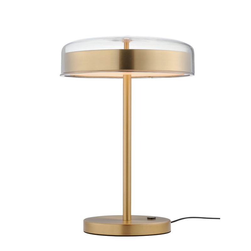 Voto LED Table Lamp in Natural Aged Brass