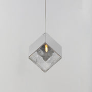 Ice Cube 1-Light LED Pendant in Polished Chrome