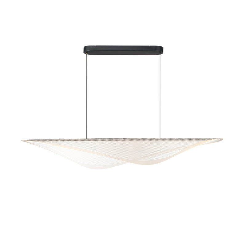Manta 59" LED Linear Pendant in Black