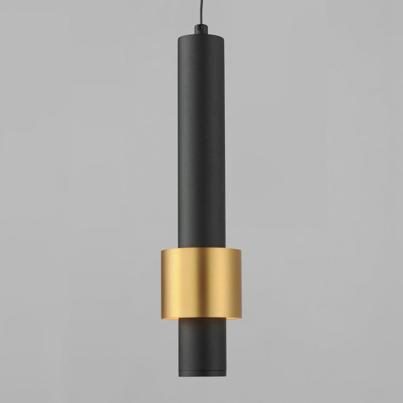 Reveal 1-Light LED Pendant in Black / Gold