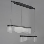 Sonata 2-Light Linear LED Pendant in Black