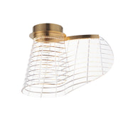 Tartan LED Flush Mount in Brushed Champagne