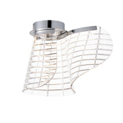 Tartan LED Flush Mount in Polished Chrome