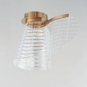 Tartan LED Flush Mount in Brushed Champagne