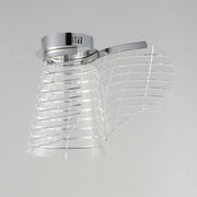 Tartan LED Flush Mount in Polished Chrome