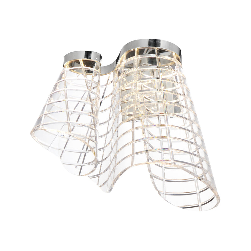 Tartan LED Wall Sconce in Polished Chrome