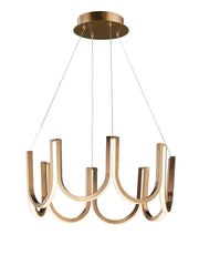 You LED Pendant in Brushed Champagne
