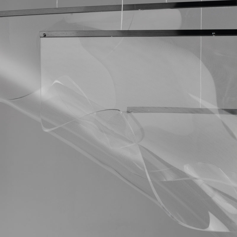 Rinkle 3-Light Linear LED Pendant in Brushed Gunmetal