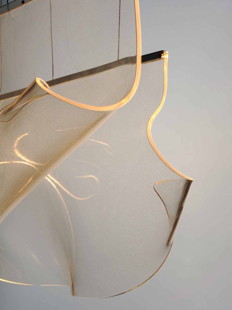 Rinkle 3-Light Linear LED Pendant in Polished Chrome