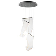Rinkle 3-Light LED Multi Pendant in Brushed Gunmetal