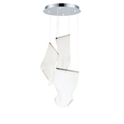 Rinkle 3-Light LED Multi Pendant in Polished Chrome