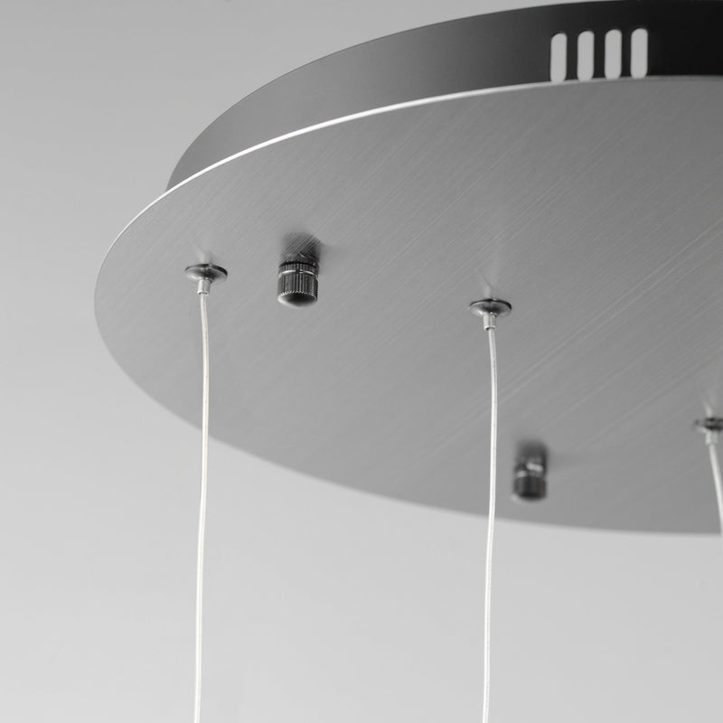 Rinkle 3-Light LED Multi Pendant in Brushed Gunmetal