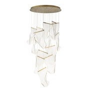 Rinkle 28" 14-Light LED Pendant in French Gold