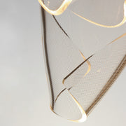 Rinkle 28" 14-Light LED Pendant in Brushed Gunmetal