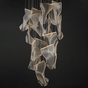 Rinkle 28" 14-Light LED Pendant in French Gold