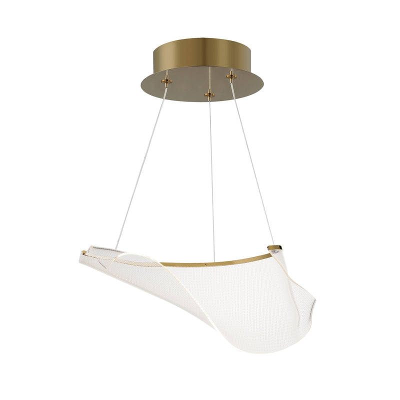 Rinkle Modular 1-Light LED Pendant in French Gold