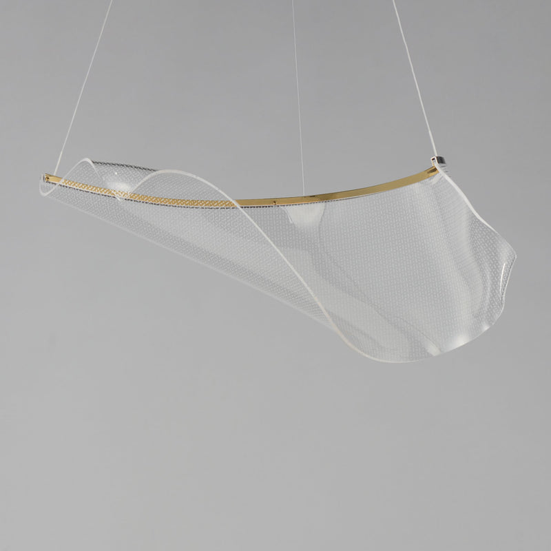 Rinkle Modular 1-Light LED Pendant in French Gold