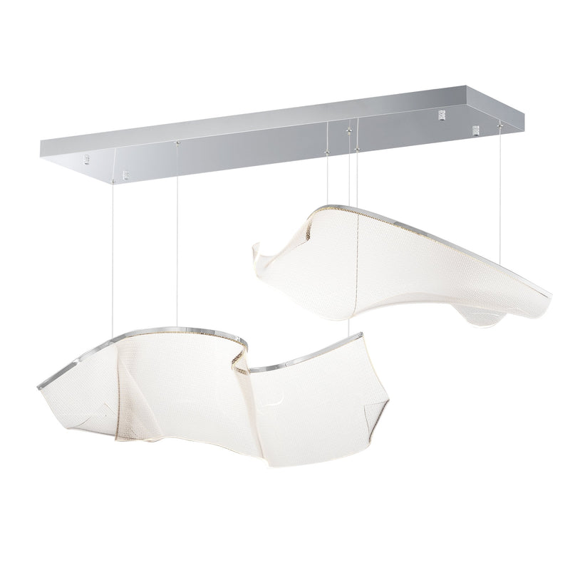 Rinkle Modular 2-Light LED Pendant in Polished Chrome