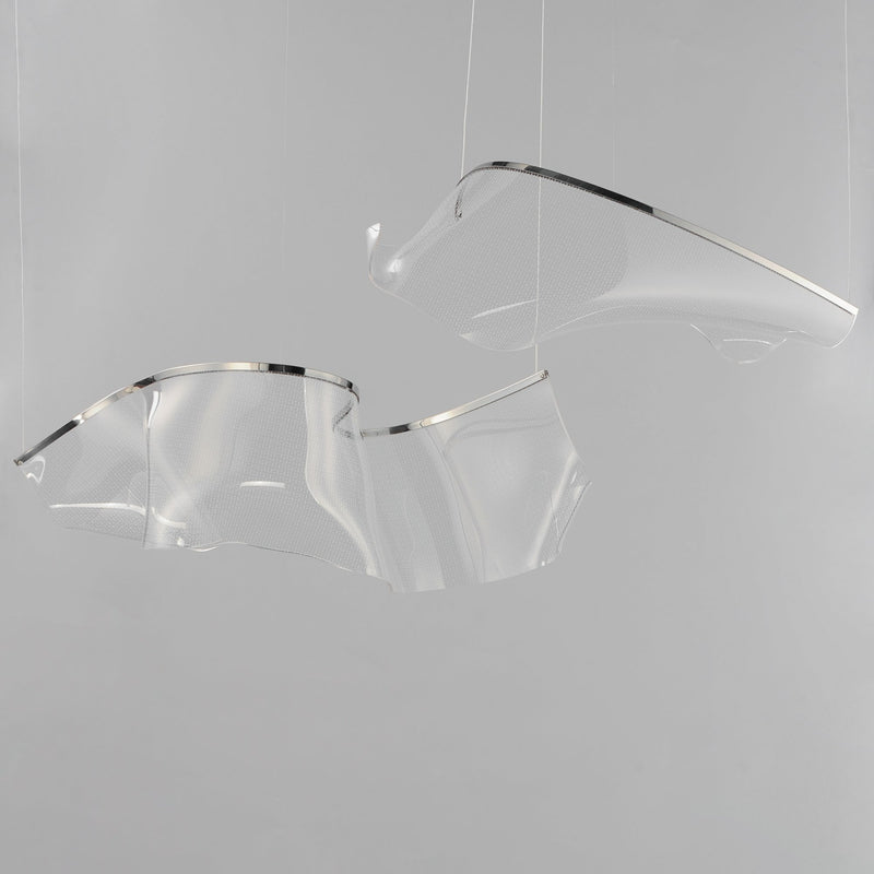 Rinkle Modular 2-Light LED Pendant in Polished Chrome