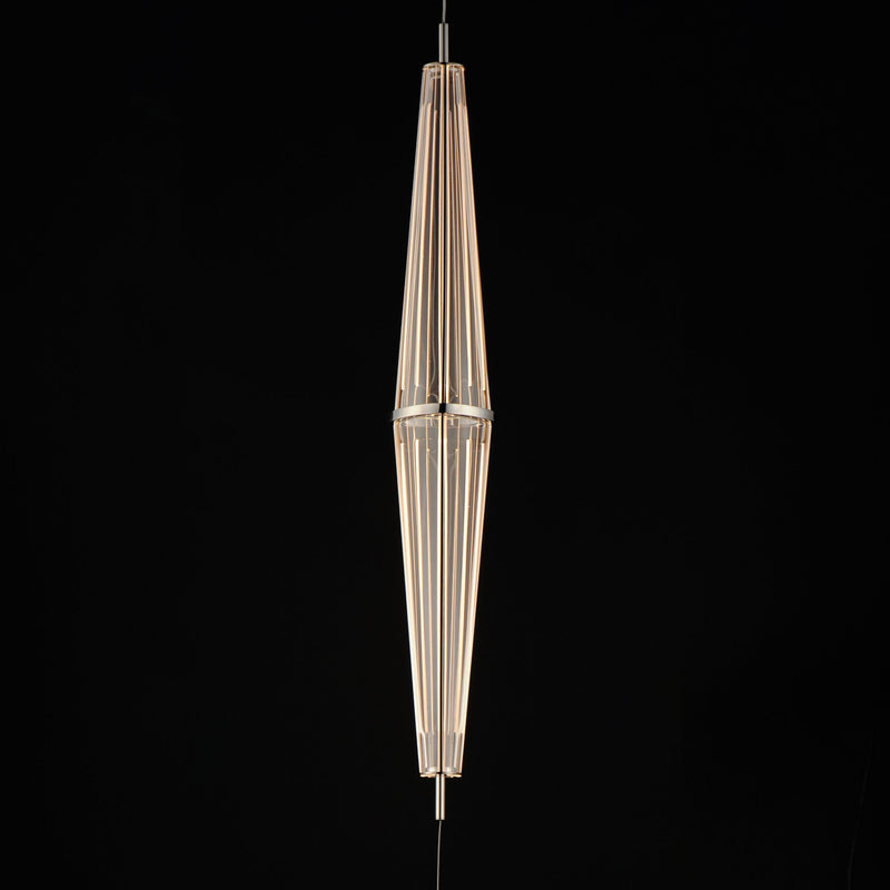 Quasar 35.5" LED Pendant in Polished Chrome