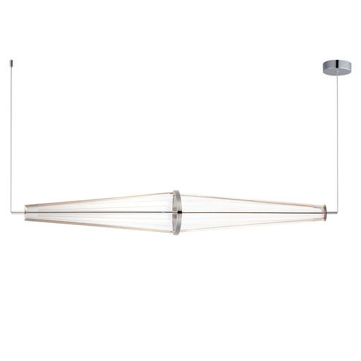 Quasar 51" LED Pendant in Polished Chrome
