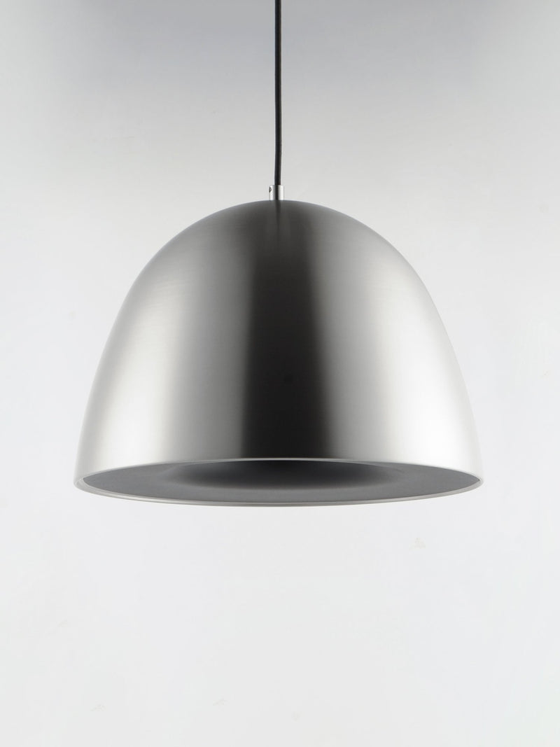 Fungo 16" LED Pendant in Satin Nickel / Black