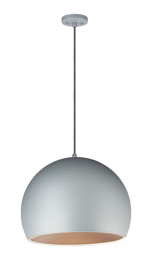 Palla 20" LED Pendant in Dark Gray / Coffee