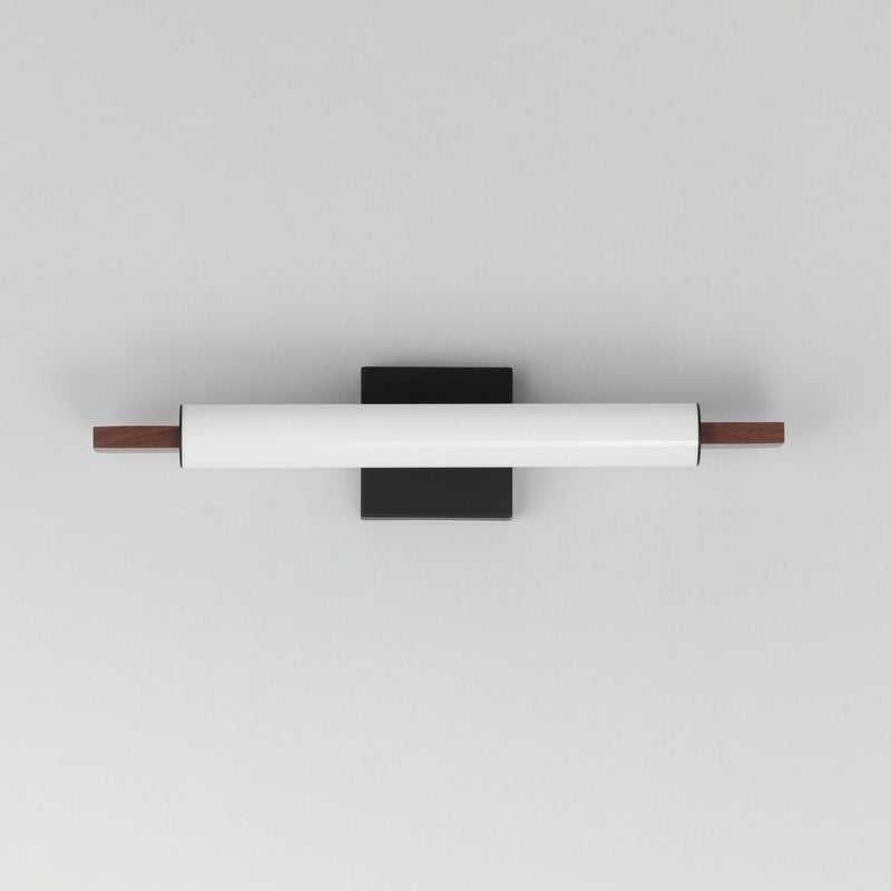 Joist 22" LED Bath Vanity Light in Walnut / Black