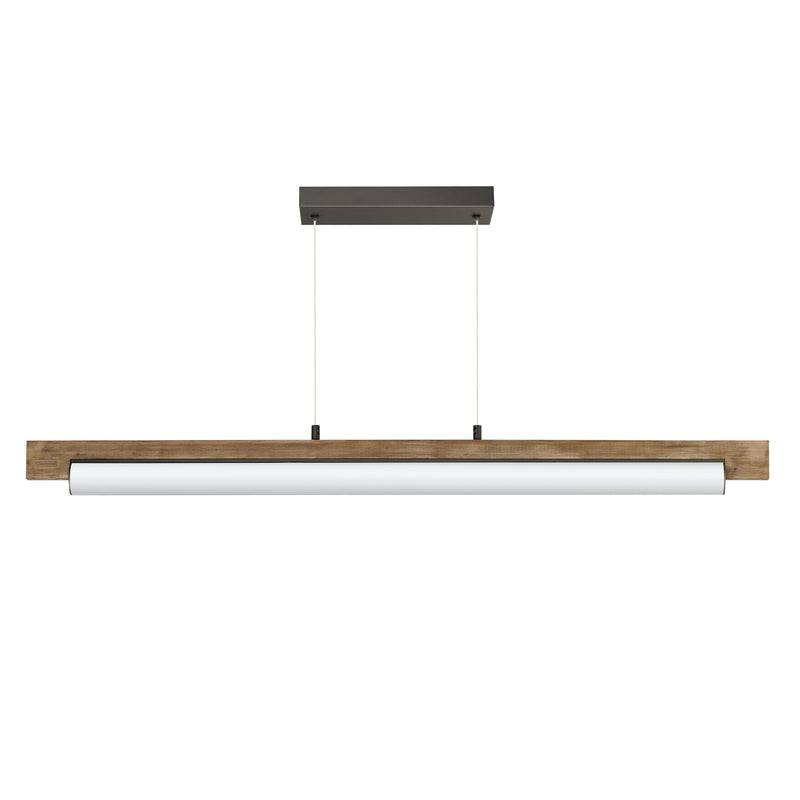 Joist 45" LED Horizontal Pendant in Driftwood / Charcoal