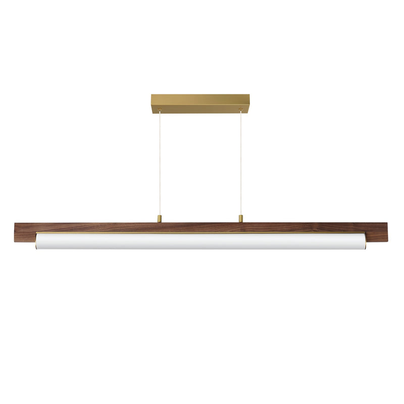 Joist 45" LED Horizontal Pendant in Antique Brass