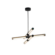 Rollo 28" LED Pendant in Antique Pecan / Black