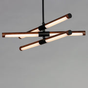 Rollo 28" LED Pendant in Antique Pecan / Black