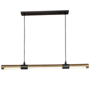 Rollo 40" Linear LED Pendant in Antique Pecan / Black