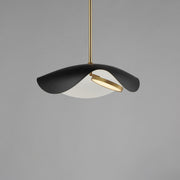 Carmen 16" LED Pendant in Black / Gold