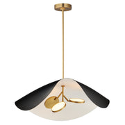 Carmen 32" LED Pendant in Black / Gold