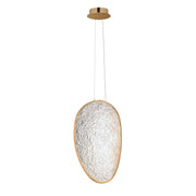 Moonscapes 20.5" Tall LED Pendant in Brushed Champagne