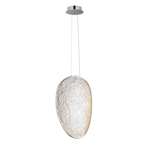 Moonscapes 20.5" Tall LED Pendant in Polished Chrome