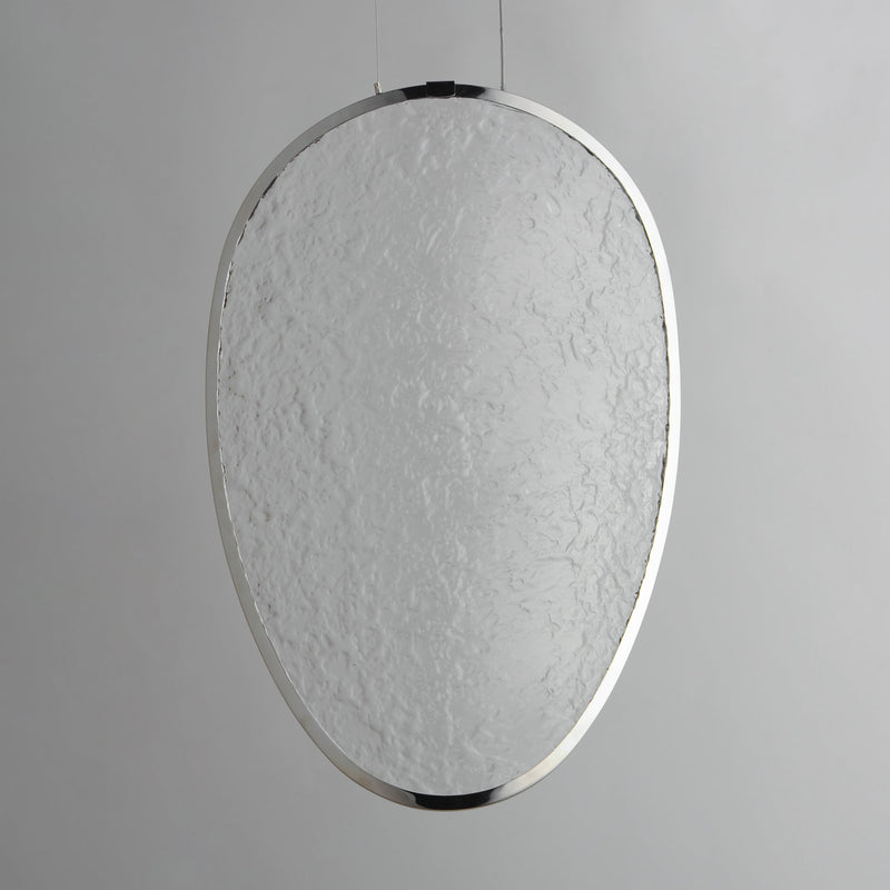 Moonscapes 20.5" Tall LED Pendant in Polished Chrome