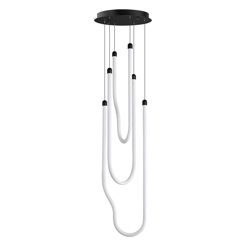 Soleil 3-Light LED Pendant in Black