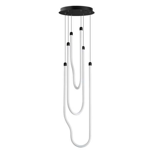 Soleil 3-Light LED Pendant in Black